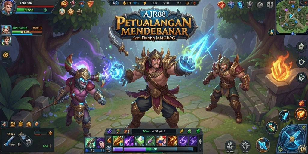 Tampilan gameplay AJR88 yang memukau dalam dunia MMORPG.