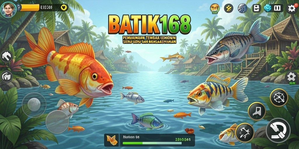 Tampilan gameplay Tembak Ikan yang mendebarkan di BATIK168.