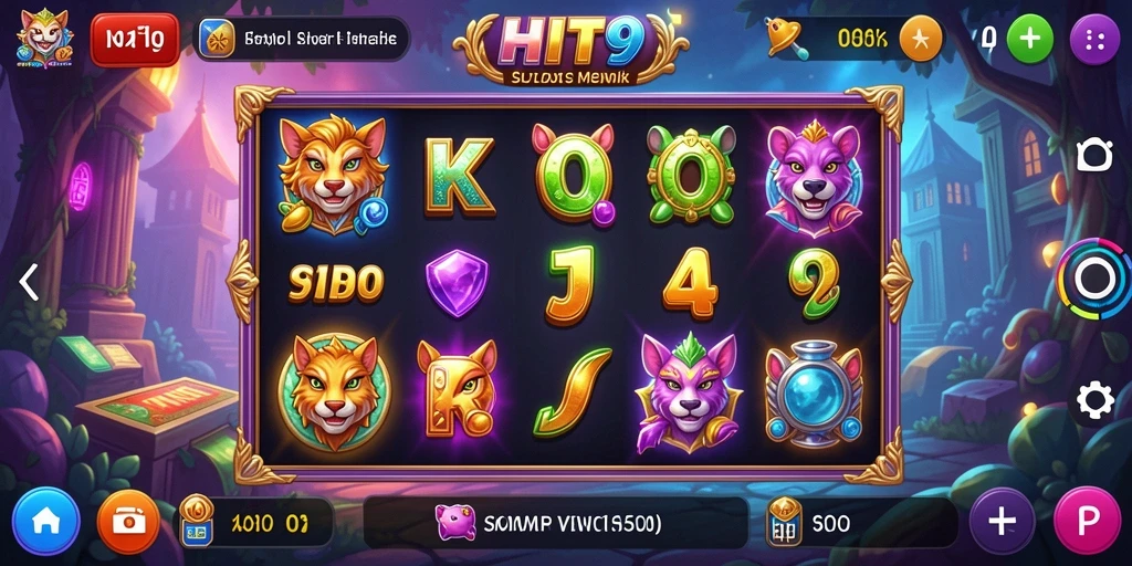 Screenshot menampilkan gameplay Slot yang mengasyikkan dalam HIT9.