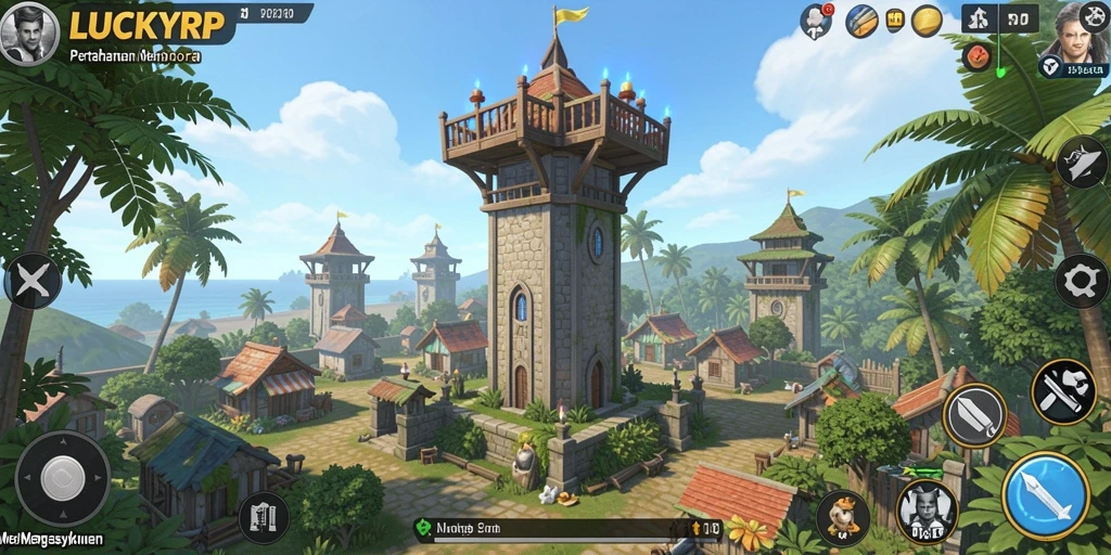 Gameplay menawan dari LUCKYRP dalam genre Tower Defense.
