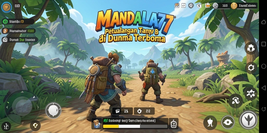 Tangkapan layar gameplay <strong>MANDALA77</strong> dalam dunia terbuka yang menarik.