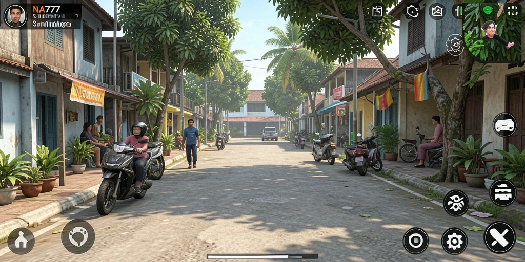 Tampilan gameplay NA777 yang mendetail dan nyata.