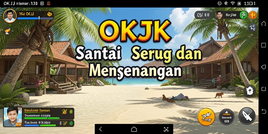 Tampilan gameplay seru dari OKJK yang menawan.