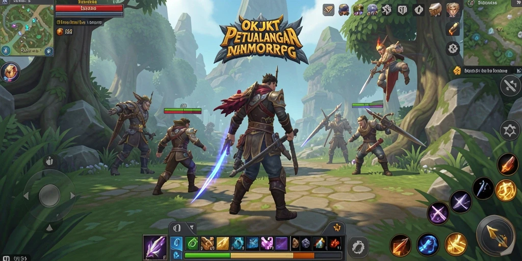 Tampilan gameplay seru di dunia OKJKT yang luas.